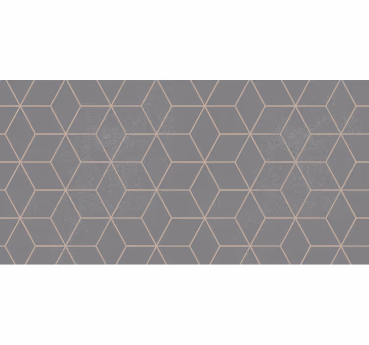 Estore de rolo cinzento padrão hexagonal geométrico - TenStickers