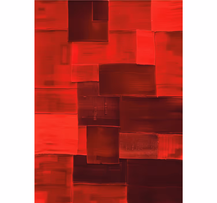 Estore de rolo vermelho padrão reconstituído - TenStickers