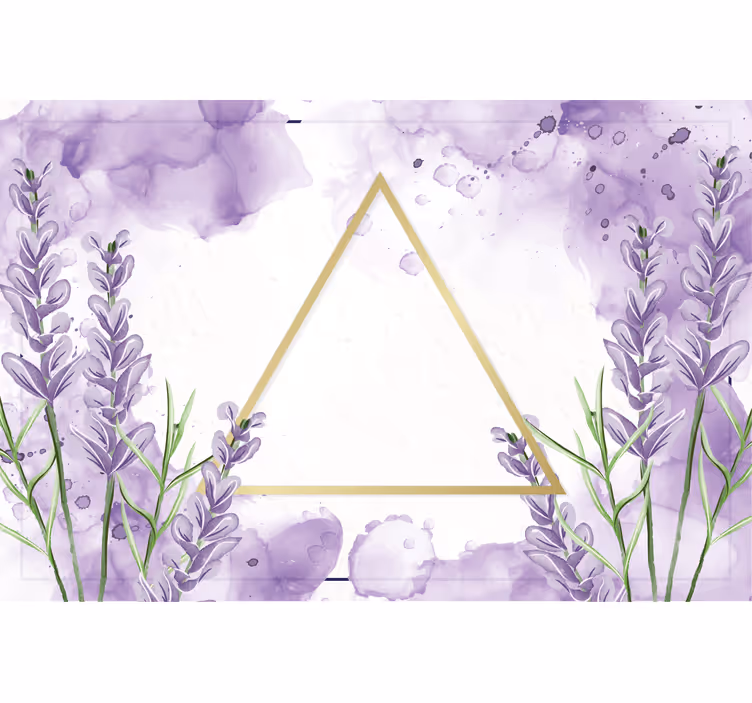 Estore de rolo roxo triângulo digital lavanda - TenStickers
