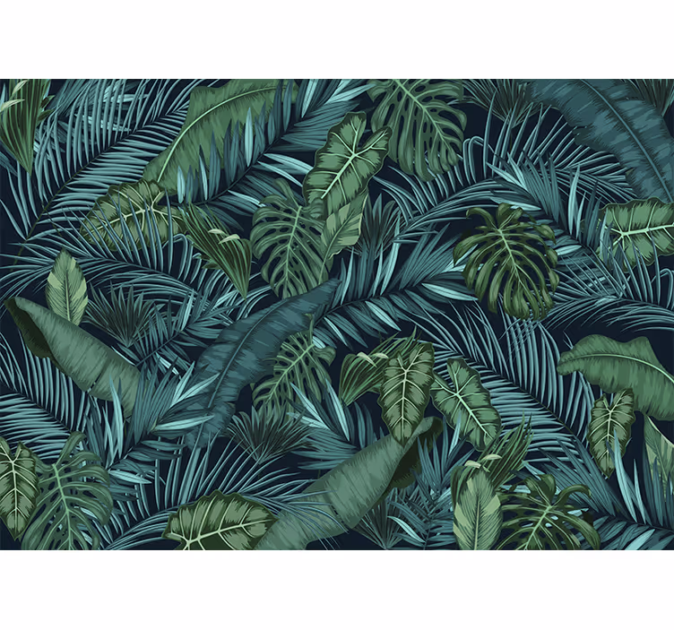 Estore de rolo para sala jungle de papel de parede - TenStickers