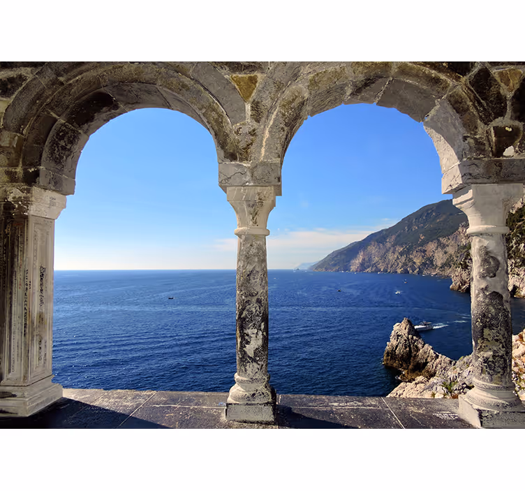 Estore de rolo para sala arcos da vista costeira - TenStickers