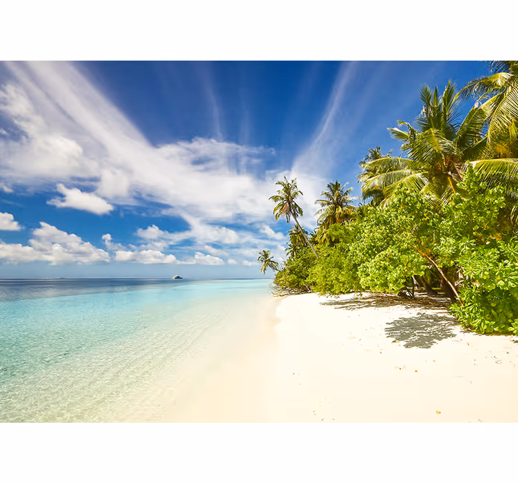 Estore de rolo para sala ilha tropical marinha - TenStickers
