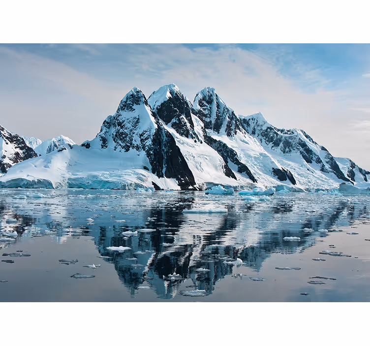 Estore de rolo para sala iceberg 3d oculto - TenStickers