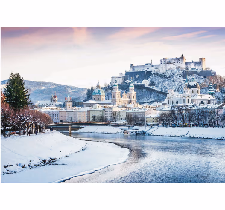 Estore de rolo para sala inverno em salzburgo - TenStickers
