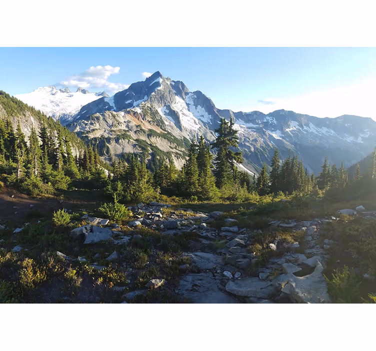 Estore de rolo para sala paisagem montanhosa linda - TenStickers