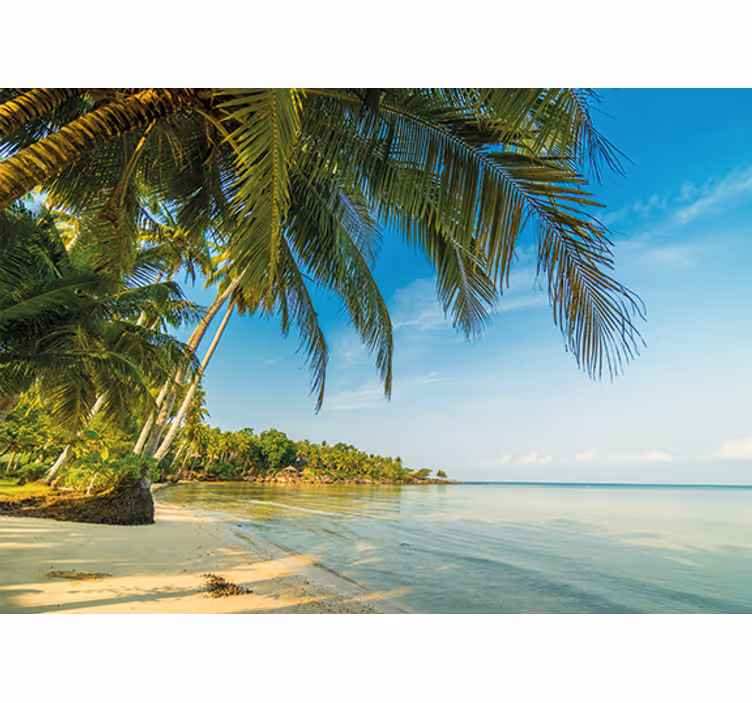 Estore de rolo para sala paraíso tranquilo no mar - TenStickers