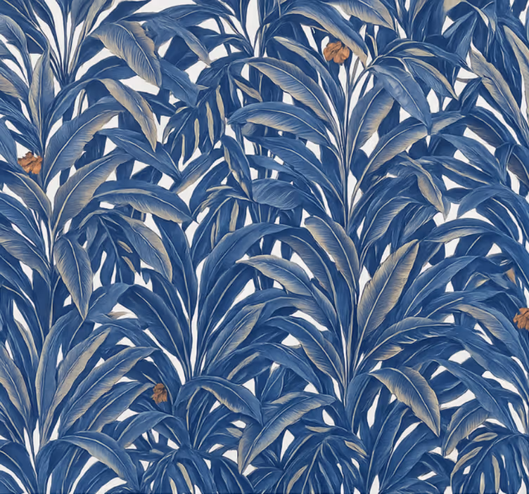 Estore de rolo azul selva indigo luxuriante - TenStickers