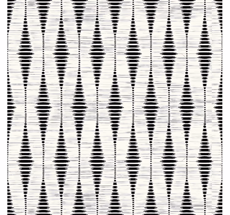 Estore de rolo modernos ikat preto de rabaul - TenStickers