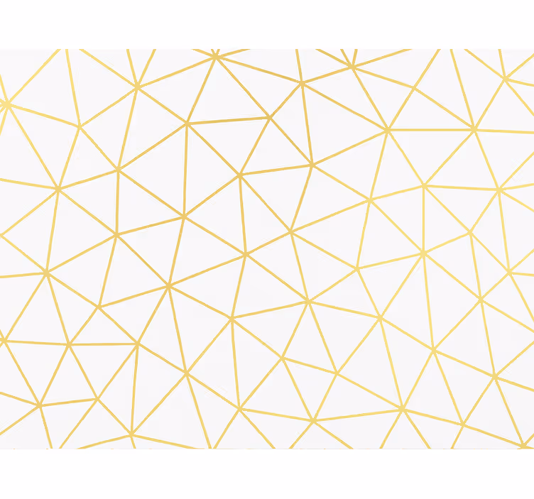 Estore de rolo modernos prisma geométrico dourado - TenStickers