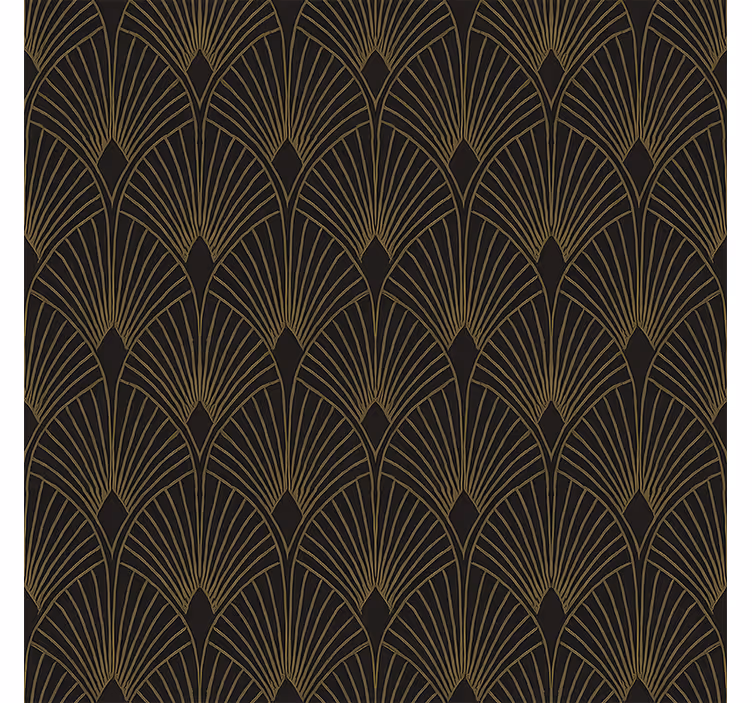 Estore de rolo modernos ventilador deco dourado - TenStickers