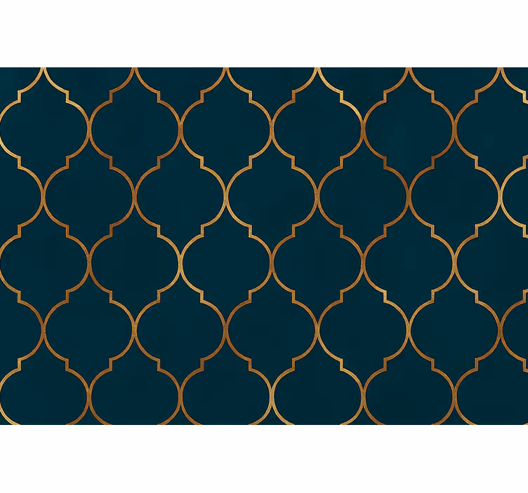 Estore de rolo modernos marroquino dourado - TenStickers