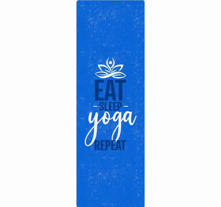 Estore de rolo azul coma durma yoga repita - TenStickers