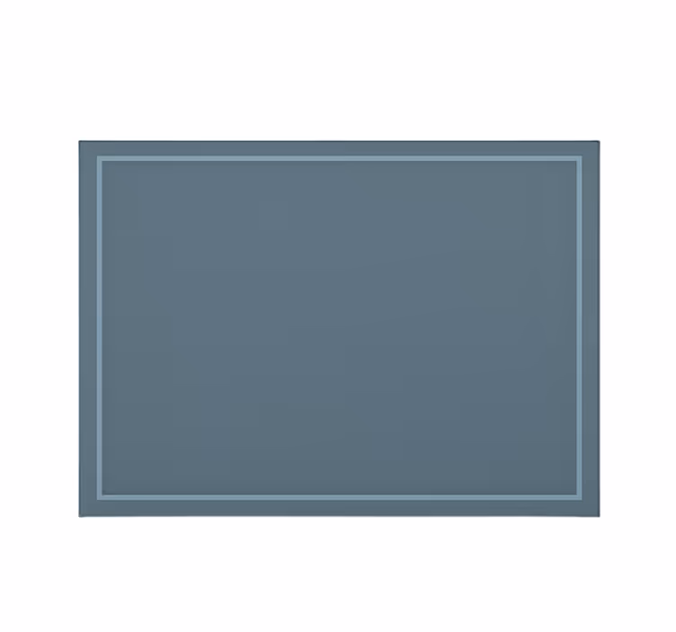 Estore de rolo azul com design de borda simples - TenStickers
