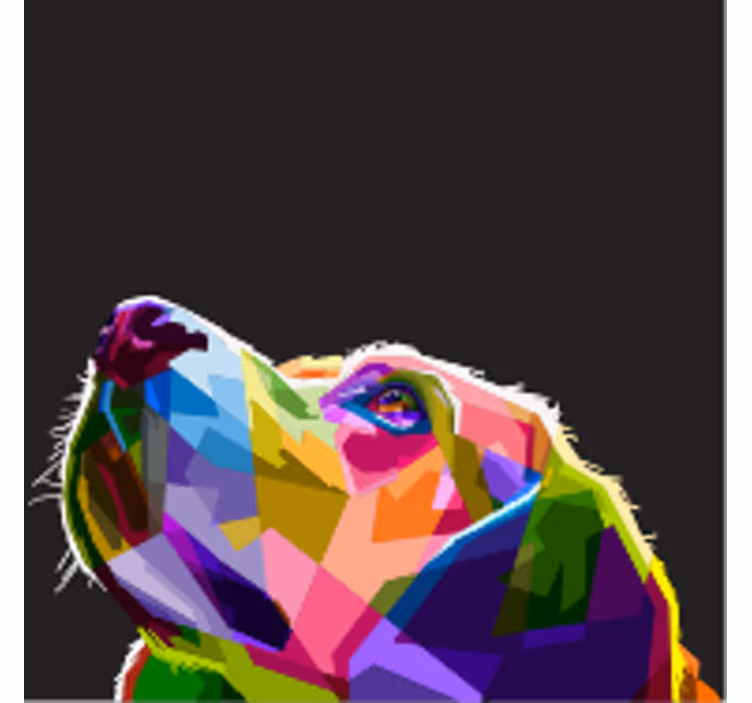 Estore de rolo para sala cão arco-Íris - TenStickers