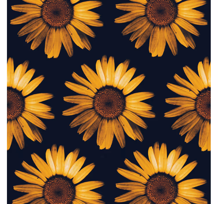 Estore de rolo para sala girassol amarelo - TenStickers