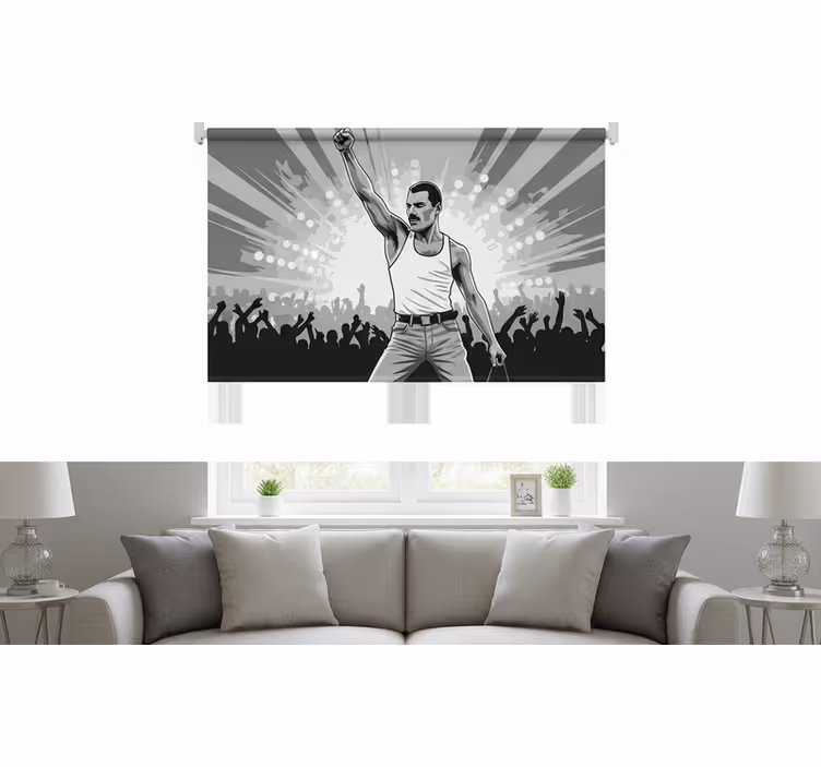 Estore de rolo para sala freddie em wembley - TenStickers