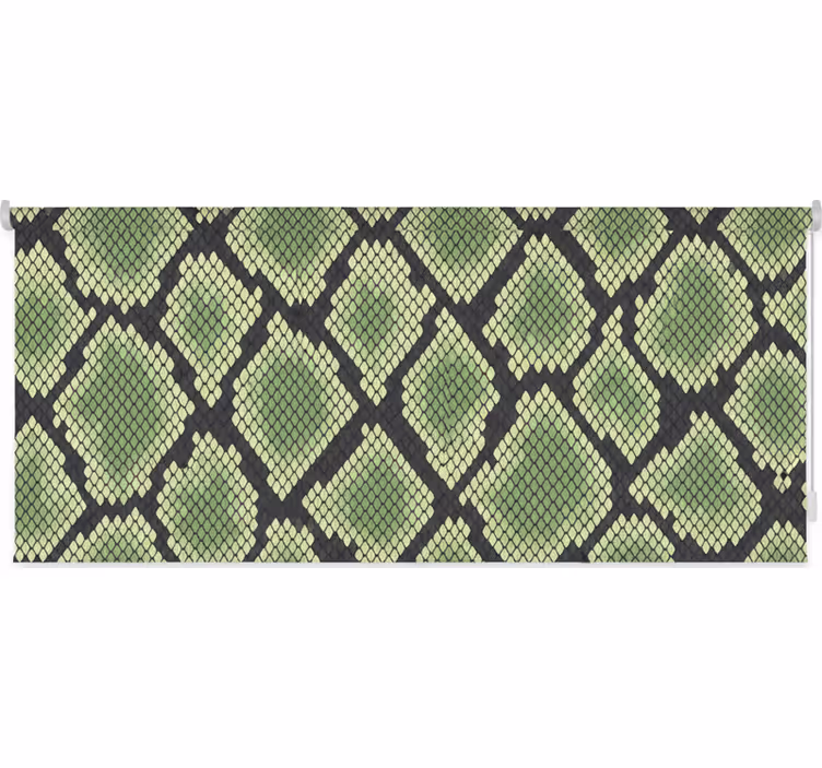 Estore de rolo verdes pele de cobra abstrata - TenStickers