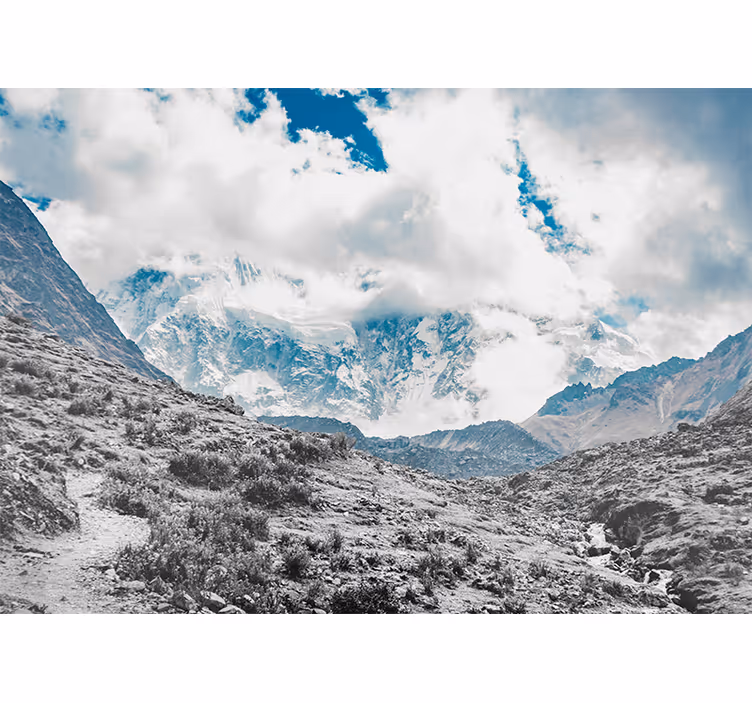 Estore de rolo para sala passagem salkantay neve - TenStickers