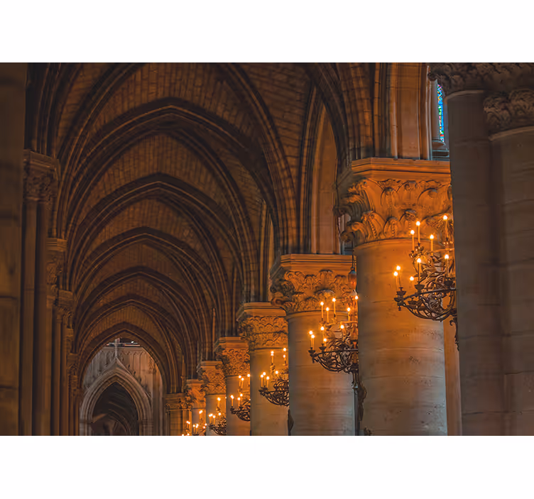 Estore de rolo para sala arcos e abóbadas - TenStickers