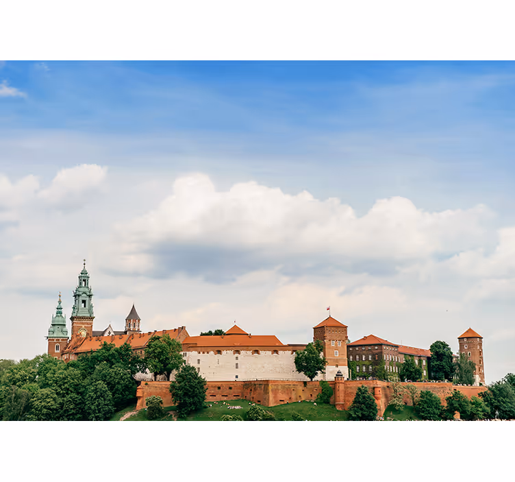Estore de rolo para sala castelo real em cracóvia - TenStickers