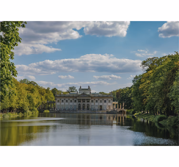 Estore de rolo para sala parque Łazienki em varsóvia - TenStickers