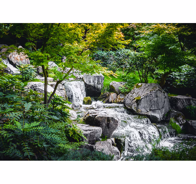 Estore de rolo para sala cachoeira relaxante - TenStickers