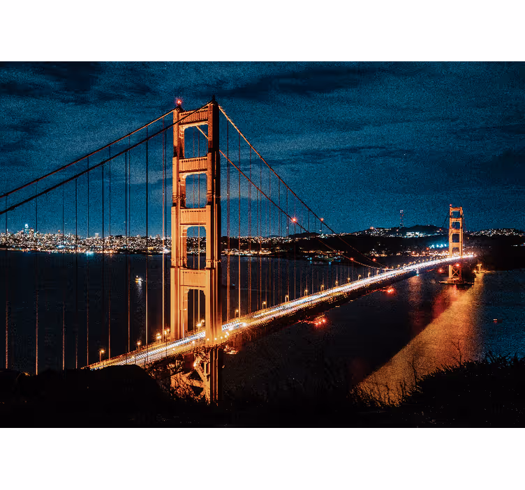 Estore de rolo para sala noite na golden gate - TenStickers