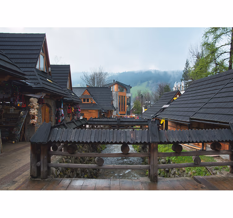 Estore de rolo para sala rua zakopane - TenStickers