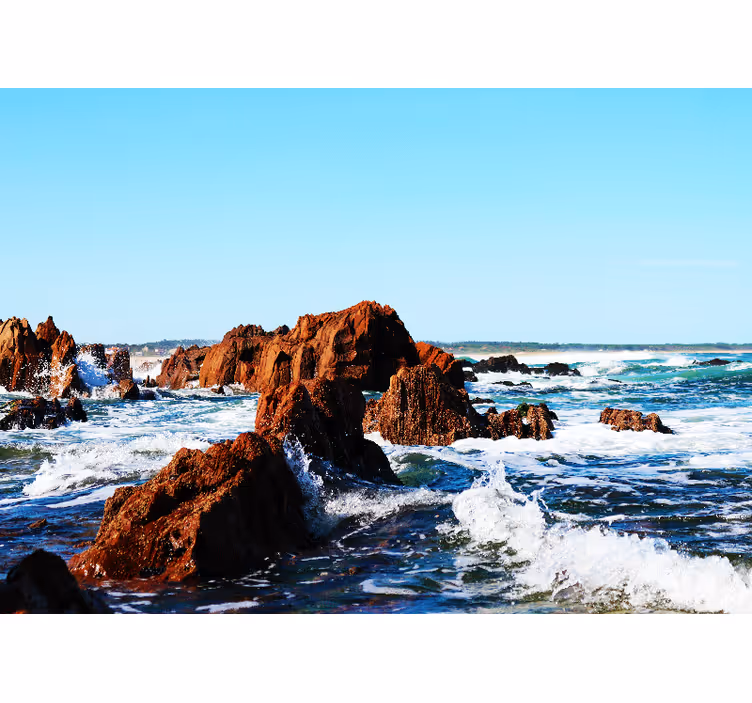 Estore de rolo para sala cabo polonio com pedras - TenStickers