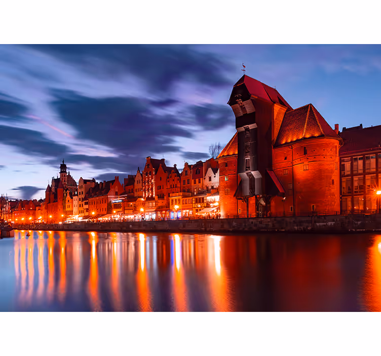 Estore de rolo para sala porto de gdańsk - TenStickers