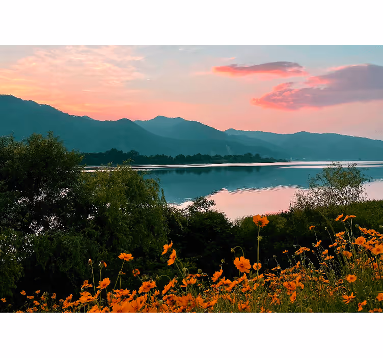 Estore de rolo para sala montanhas e savanas - TenStickers