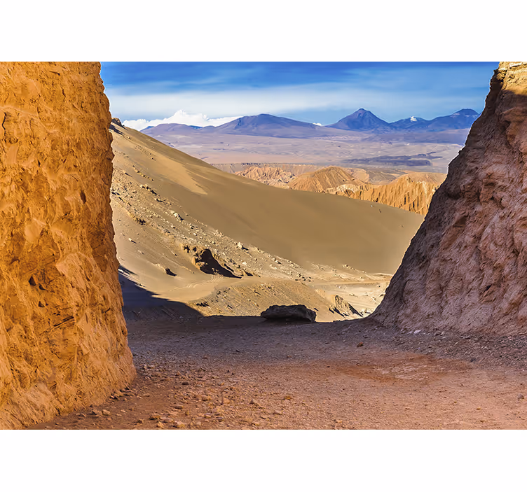 Estore de rolo para sala design deserto do atacama - TenStickers