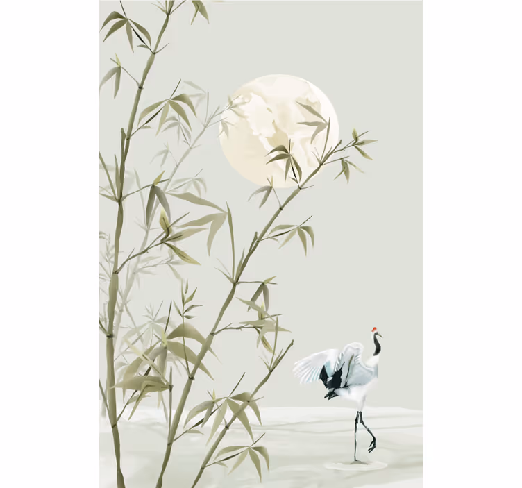 Estore de rolo para sala arte em bamboo - TenStickers
