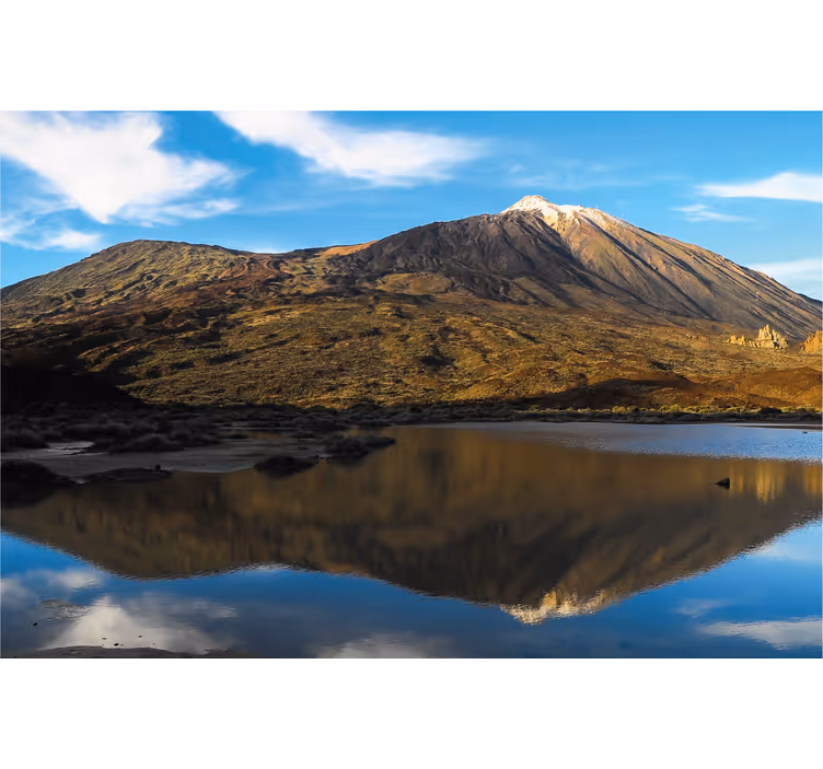 Estore de rolo para sala teide refletido na água - TenStickers