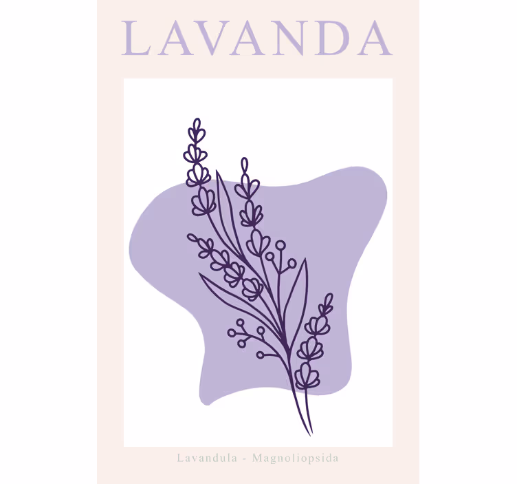 Estore de rolo para sala lavanda minimalista - TenStickers