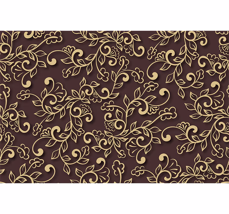 Estore de rolo para sala estilo folhas de Árvore dourada - TenStickers