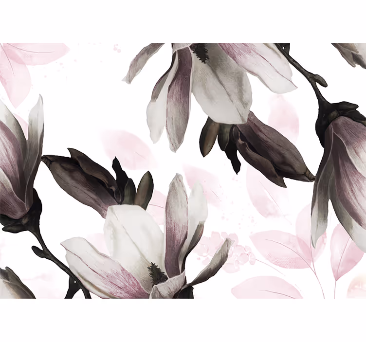 Estore de rolo para sala variação floral glamour - TenStickers