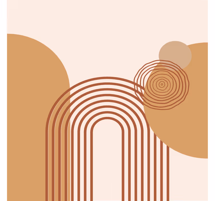 Estore de rolo para sala estilo geométrico quente - TenStickers