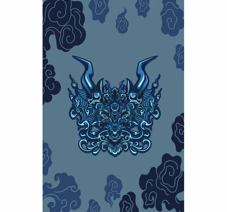 Estore de rolo para sala dragão mítico - TenStickers