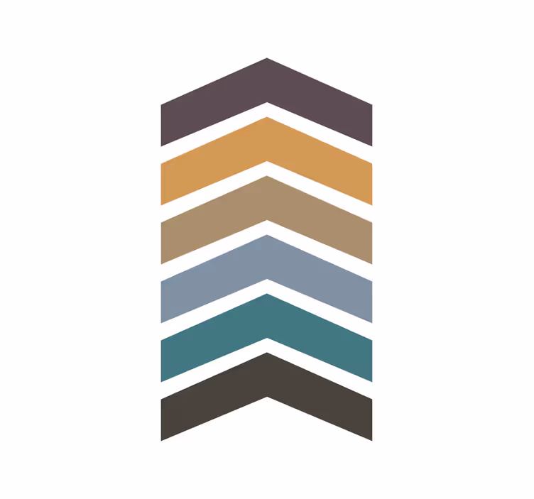 Estore de rolo para sala design nórdico em cores terrosas - TenStickers