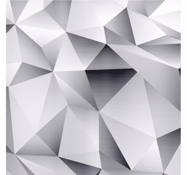 Estore de rolo para sala padrão geométrico prateado - TenStickers