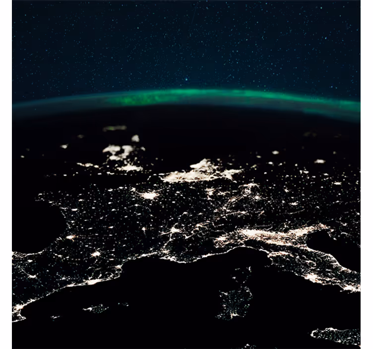Estore de rolo para sala estrelas e terra do norte - TenStickers