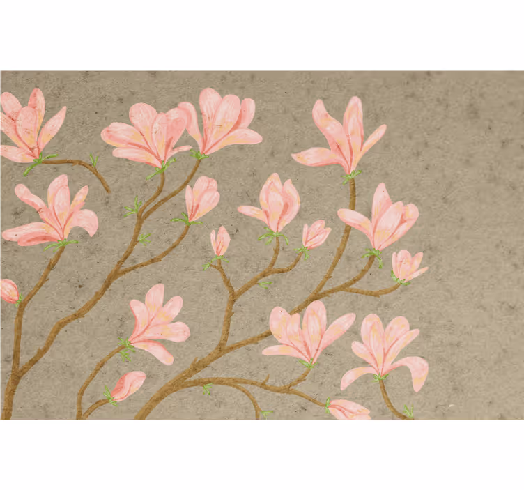 Estore de rolo para sala estilo vintage magnolia - TenStickers