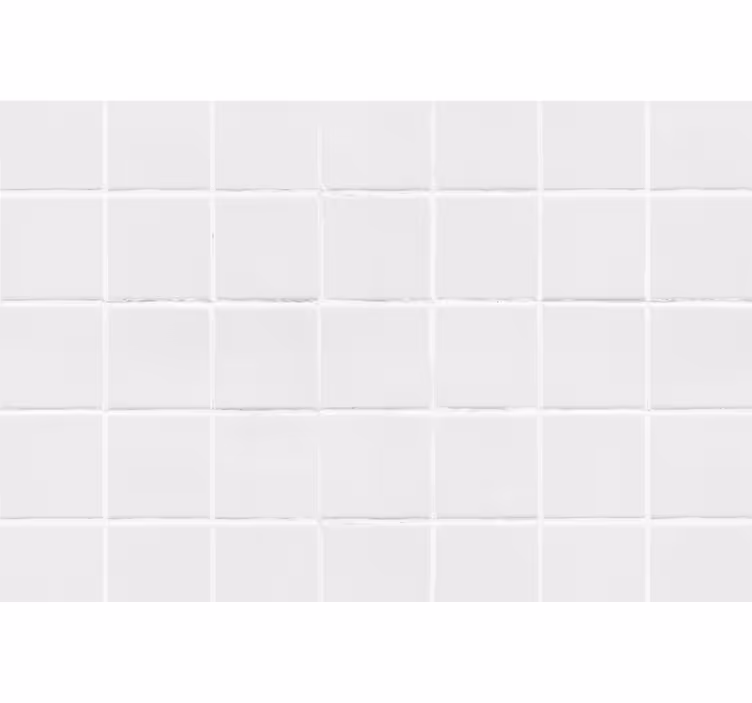 Estore de rolo branco azulejos simples - TenStickers