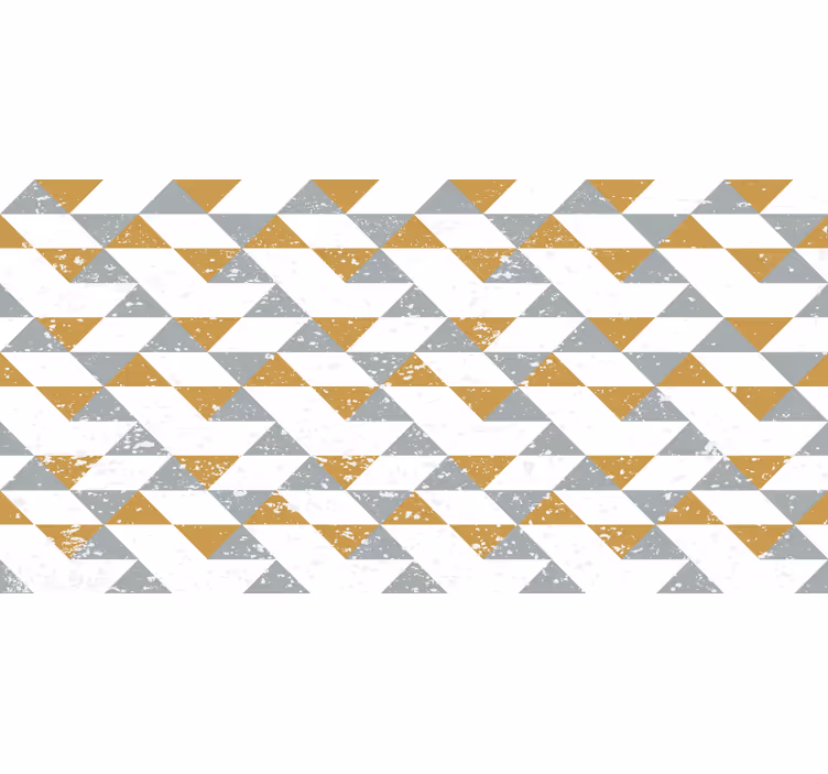 Estore de rolo branco cozinha geométrica desgastada - TenStickers