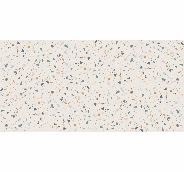 Estore de rolo bege com padrão de terrazzo bege - TenStickers