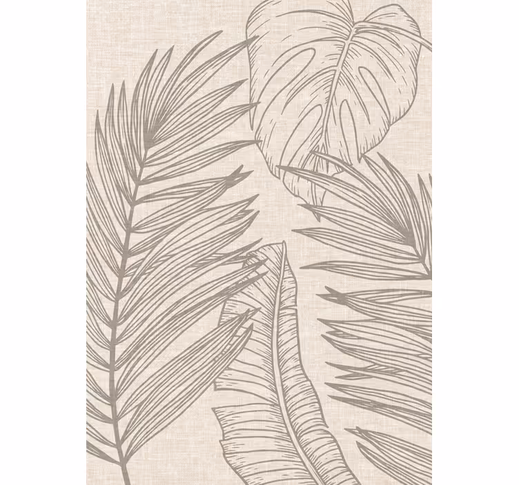 Estore de rolo bege efeito tecido tropical - TenStickers