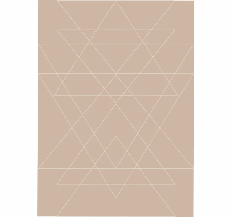 Estore de rolo bege mosaico de triângulos nórdicos - TenStickers