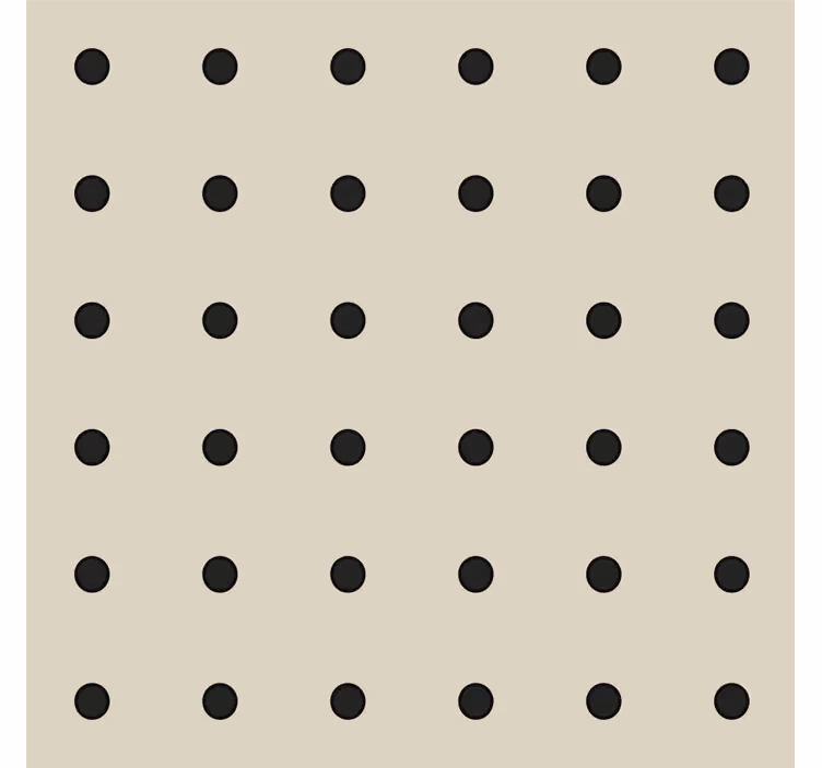 Estore de rolo bege padrão de bolinhas bege - TenStickers