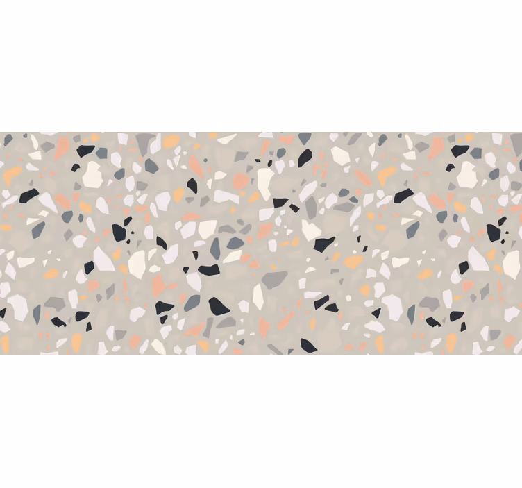 Estore de rolo bege com efeito terrazzo bege - TenStickers
